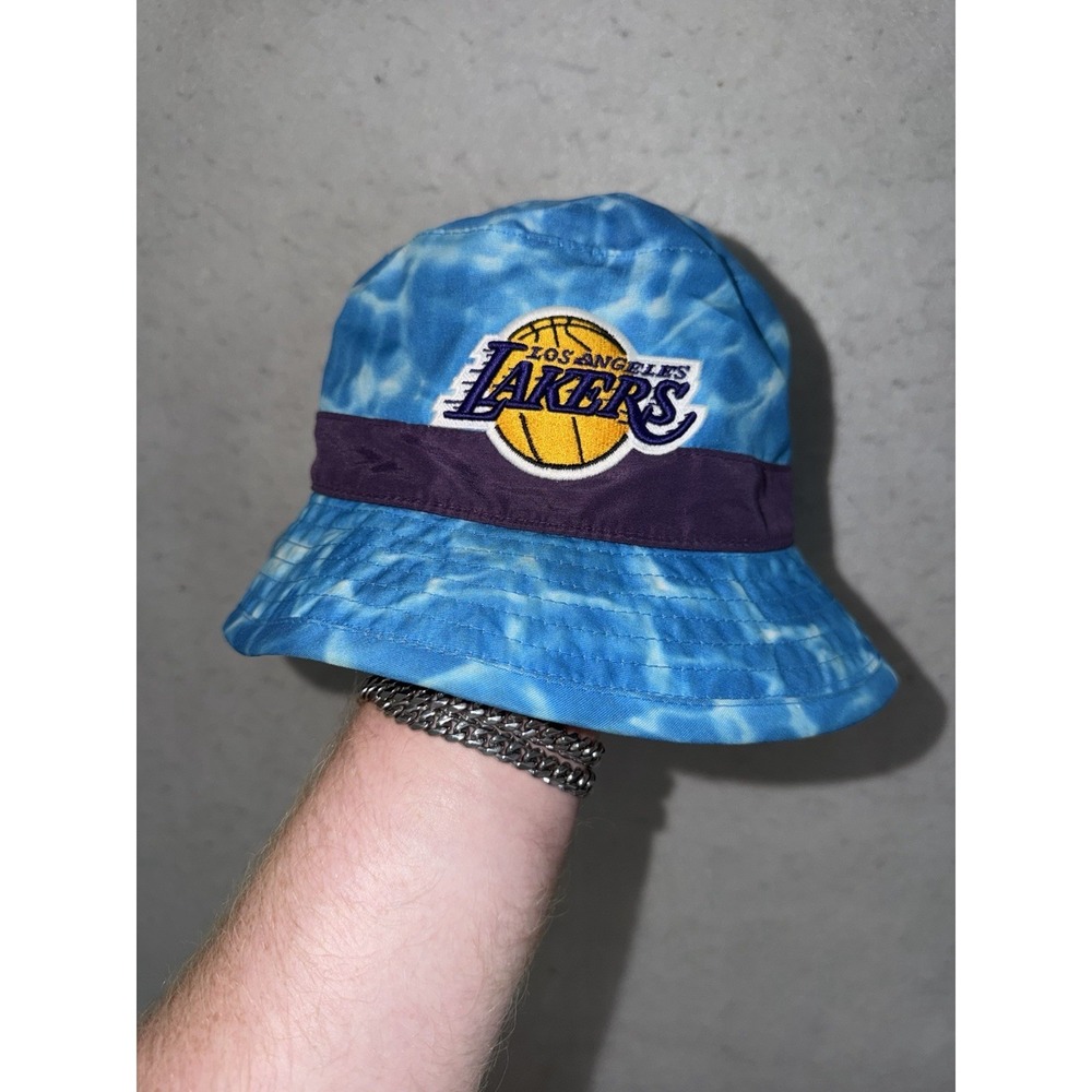 Mitchell & Ness LA Lakers Bucket Hat Size L-XL 2014 AMAZING CONDITION